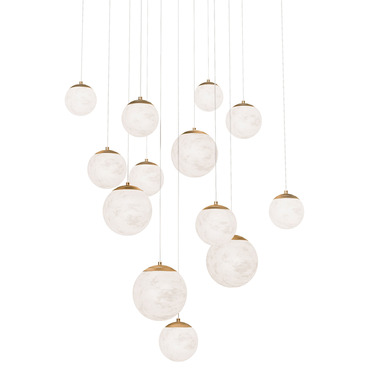 Pisces Color Select Square Multi Light Pendant | Modern Forms at Lightology Pisces Color Select Square Multi Light Pendant