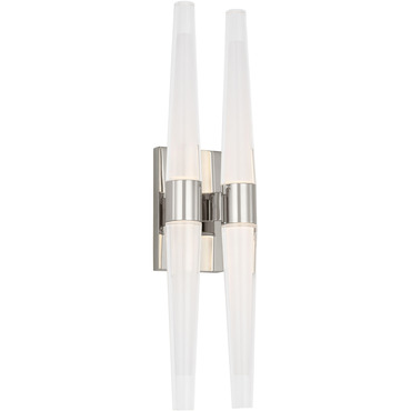 Lassell Double Wall Sconce | Visual Comfort Modern at Lightology Lassell Double Wall Sconce