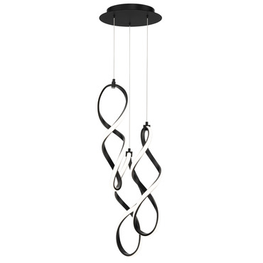 Interlace Round Multi Light Pendant | WAC Lighting at Lightology Interlace Round Multi Light Pendant