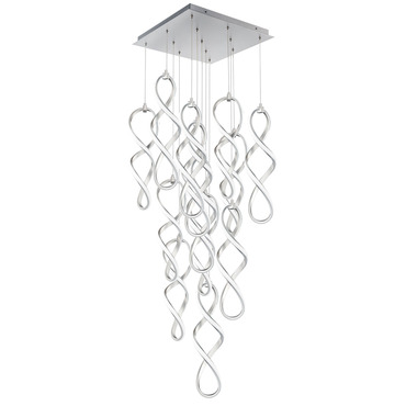 Interlace Square Multi Light Pendant | WAC Lighting at Lightology Interlace Square Multi Light Pendant