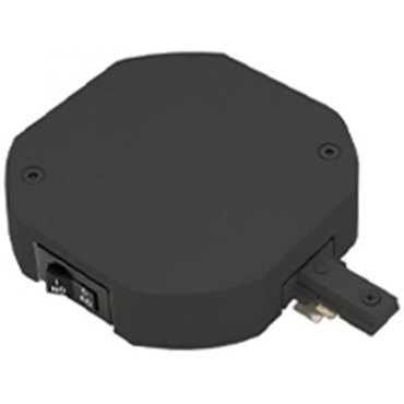 H Track Current Limiter Octagonal Single Live End Power Feed | WAC Lighting at Lightology H Track Current Limiter Octagonal Single Live End Power Feed