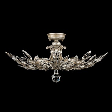 Crystal Laurel Semi Flush Ceiling Light | Fine Art Handcrafted Lighting at Lightology Crystal Laurel Semi Flush Ceiling Light