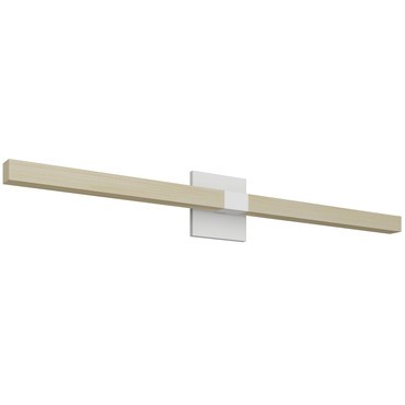 Tie Stix Wood Warm Dim Indirect Vanity Light with Power