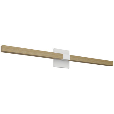 Tie Stix Wood Warm Dim Indirect Remote Power Vanity Light