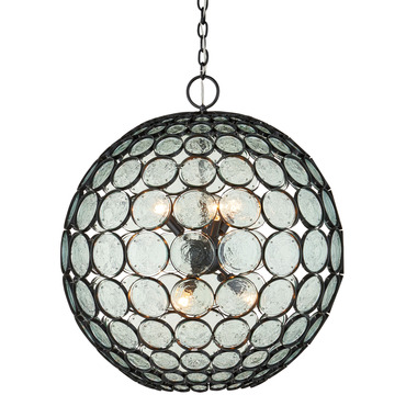 Etude Orb Chandelier | Currey and Company at Lightology Etude Orb Chandelier