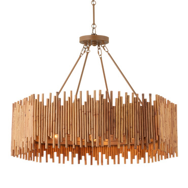 Teahouse Chandelier | Currey and Company at Lightology Teahouse Chandelier