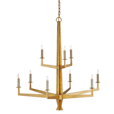 Goldfinch Tiered Chandelier | Currey and Company at Lightology Goldfinch Tiered Chandelier