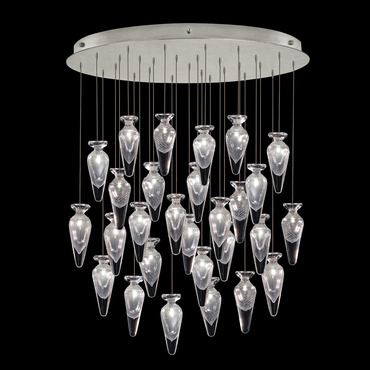 Essence Teardrop Multi Light Pendant | Fine Art Handcrafted Lighting at Lightology Essence Teardrop Multi Light Pendant