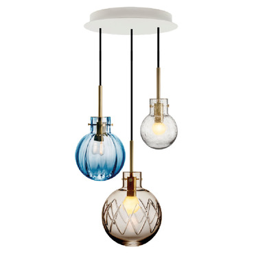 Archipelago Round Multi Light Pendant | Hadeland Glassverk at Lightology Archipelago Round Multi Light Pendant