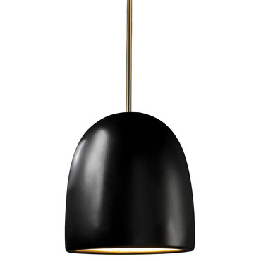 Radiance Large Bell Stem Pendant | Justice Design at Lightology Radiance Large Bell Stem Pendant