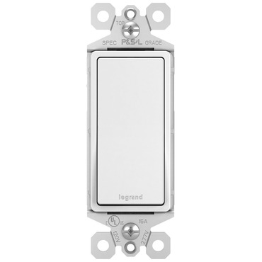 15 Amp Single Pole Switch with Microban