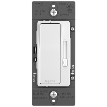 Tru-Universal LED / CFL / Incandescent Dimmer with Microban
