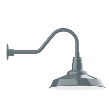 Warehouse Gooseneck Outdoor Wall Sconce | Montclair Light Works at Lightology Warehouse Gooseneck Outdoor Wall Sconce