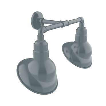 Emblem Double Outdoor Wall Sconce | Montclair Light Works at Lightology Emblem Double Outdoor Wall Sconce