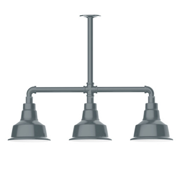 Warehouse 3 Light Linear Outdoor Pendant | Montclair Light Works at Lightology Warehouse 3 Light Linear Outdoor Pendant