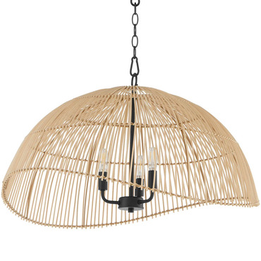 Rattan Dome Pendant | Quorum at Lightology Rattan Dome Pendant