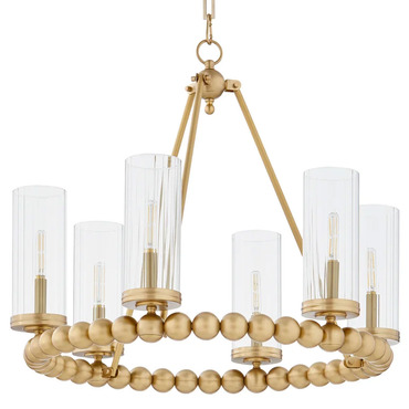 Lee Boulevard Beaded Chandelier | Quorum at Lightology Lee Boulevard Beaded Chandelier