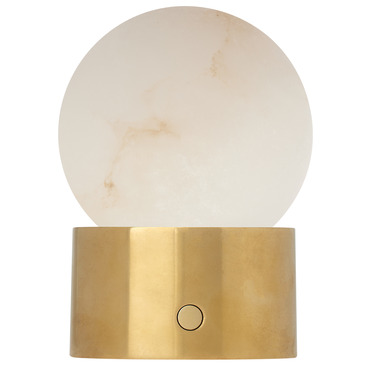 Mina Alabaster Rechargeable Table Lamp | Visual Comfort Modern at Lightology Mina Alabaster Rechargeable Table Lamp