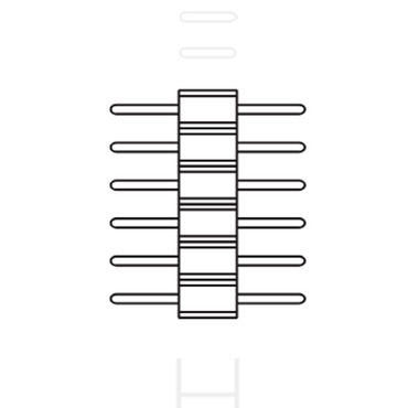 RGBTW Strip PIN Male Connector | PureEdge Lighting at Lightology RGBTW Strip PIN Male Connector