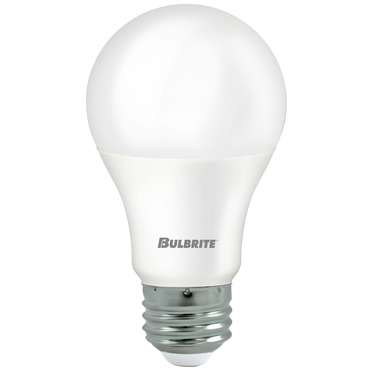 A19 Med Base 9W Non-Dim 120V 2700K 80CRI 8-PACK | Bulbrite at Lightology A19 Med Base 9W Non-Dim 120V 2700K 80CRI 8-PACK
