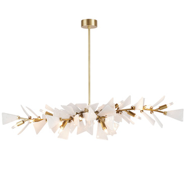 Delmar Linear Chandelier | Arteriors Home at Lightology Delmar Linear Chandelier