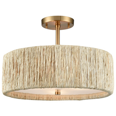 Abaca Semi Flush Ceiling Light
