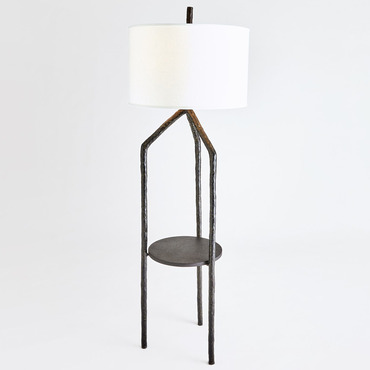 Trio Floor Lamp with Table | Global Views at Lightology Trio Floor Lamp with Table