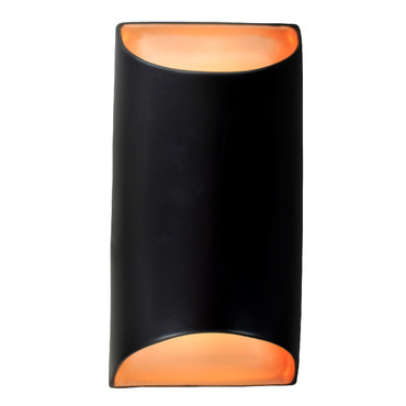 Ambiance Tapered Cylinder Outdoor Wall Light | Justice Design at Lightology Ambiance Tapered Cylinder Outdoor Wall Light