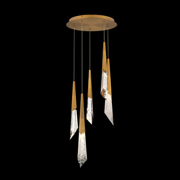Solitude Color-Select Round Multi Light Pendant | Schonbek Beyond at Lightology Solitude Color-Select Round Multi Light Pendant