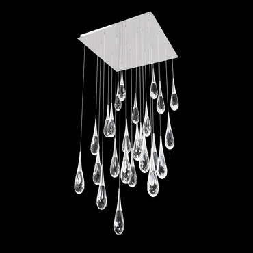 Hibiscus Color-Select Square Multi-Light Pendant | Schonbek Beyond at Lightology Hibiscus Color-Select Square Multi-Light Pendant