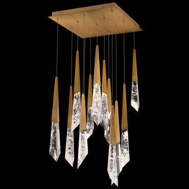 Solitude Color-Select Square Multi Light Pendant | Schonbek Beyond at Lightology Solitude Color-Select Square Multi Light Pendant