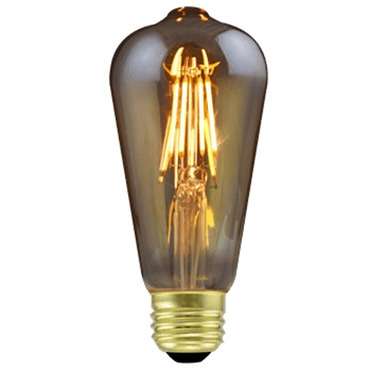 ST19 Med Base Filament 4W 120V 2000K 82CRI 6-PACK | Green Creative at Lightology ST19 Med Base Filament 4W 120V 2000K 82CRI 6-PACK