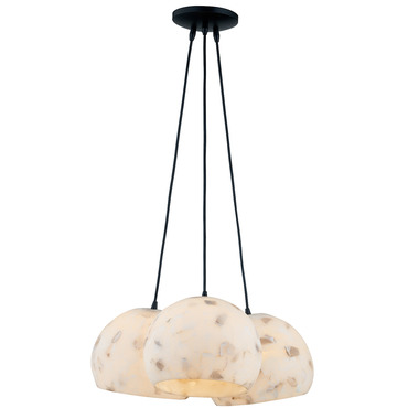 Alabaster Rocks Globe Cluster Pendant | Justice Design at Lightology Alabaster Rocks Globe Cluster Pendant