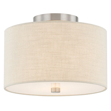 Textile Classic 976 Semi Flush Ceiling Light | Justice Design at Lightology Textile Classic 976 Semi Flush Ceiling Light