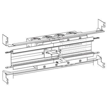 Center Feed Power Connector with Wiz Pro CV Bridgebox/JBox