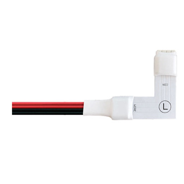 Strip 90Deg Right Power Feed/Flexible Connector | PureEdge Lighting at Lightology Strip 90Deg Right Power Feed/Flexible Connector