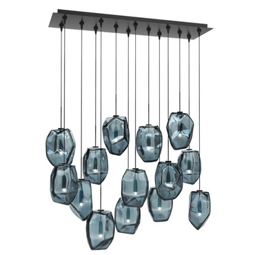 Gem Linear Multi Light Pendant | Stone Lighting at Lightology Gem Linear Multi Light Pendant