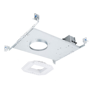FQ 4 inch SQ 19W Trimless New Construction Non-IC Frame In Kit | WAC Lighting at Lightology FQ 4 inch SQ 19W Trimless New Construction Non-IC Frame In Kit