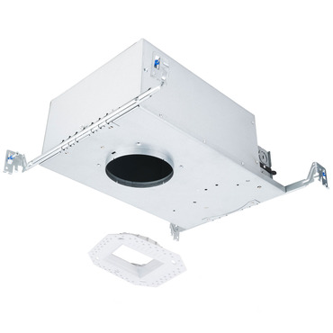 FQ 4 inch Square 28W Trimless New Construction Non IC Housing | WAC Lighting at Lightology FQ 4 inch Square 28W Trimless New Construction Non IC Housing