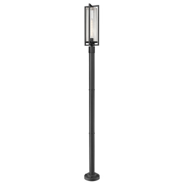 Aura Outdoor Post Light with Stepped Base
