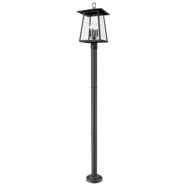 Rainer Outdoor Post Light with Stepped Base