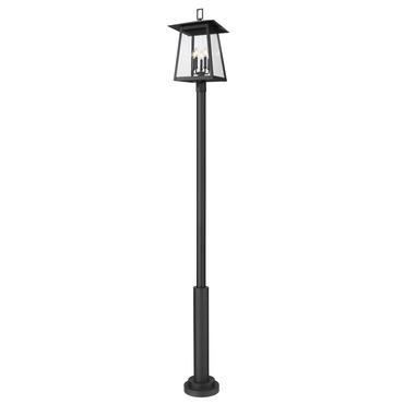Rainer Outdoor Post Light with Cylinder Base