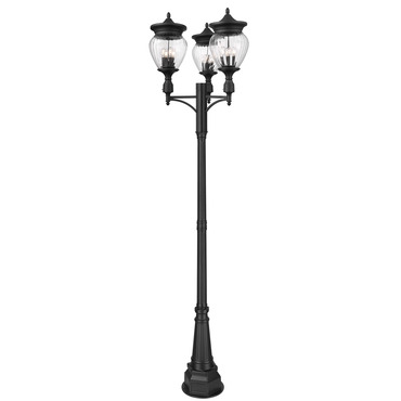 Davina Multi Light Outdoor Post Light with Decorative Post