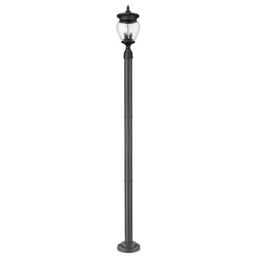 Davina Outdoor Post Light with Stepped Base