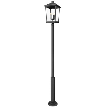 Beacon Outdoor Post Light with Cylinder Base