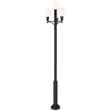 Laurent Outdoor Post Light with Cylinder Base