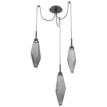 Rock Crystal Swag Multi Light Pendant | Hammerton Studio at Lightology Rock Crystal Swag Multi Light Pendant
