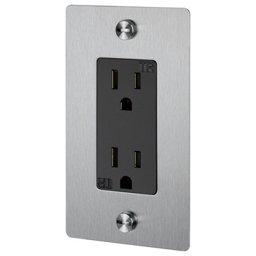 Buster + Punch Complete Metal Duplex Outlet - Overstock | Buster + Punch at Lightology Buster + Punch Complete Metal Duplex Outlet - Overstock