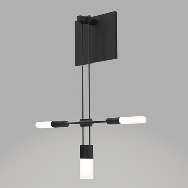 Suspenders Wall Light w/Etched Chiclet Cluster - Overstock | SONNEMAN - A Way of Light at Lightology Suspenders Wall Light w/Etched Chiclet Cluster - Overstock