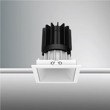 Luca 2.7 inch Square TruColor RGBTW 24V Fixed Downlight w/Trim